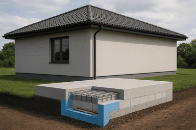 УШП для дома из газобетона 8×10 м